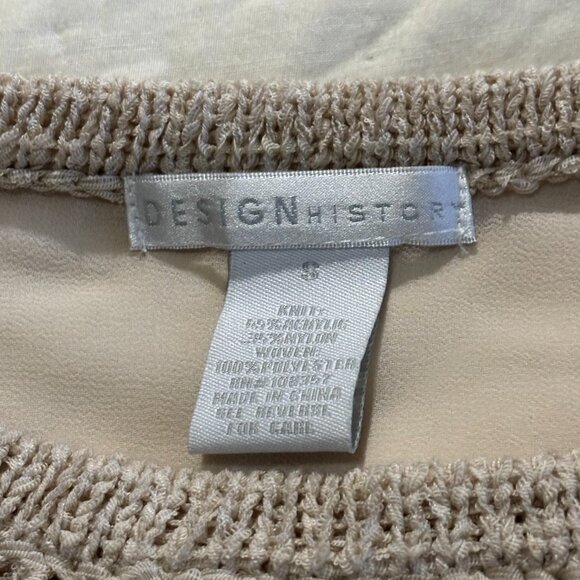 ✨ Design History Open Knit Layered Sweater Blouse - Picture 3 of 3